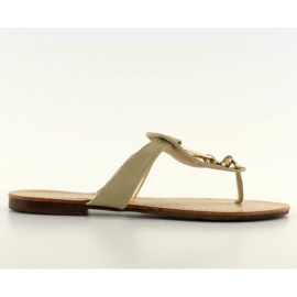 Flip-Flops mit Dekoration HC-1 beige