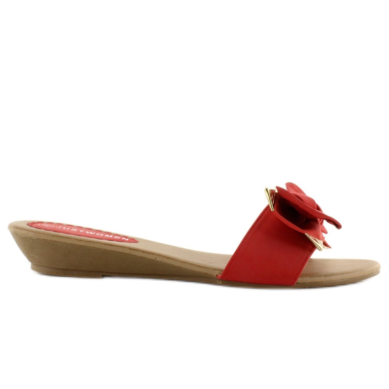 Elegante rote Hausschuhe YC-51