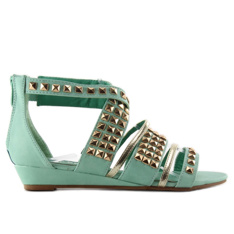 Sandalen mit Nieten WF-30 mint grün