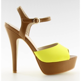 Pumps High Heels VB33050 Giallo braun gelb