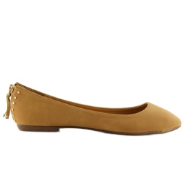 Ballerinas mit Reißverschluss 18515-BAL kamel braun