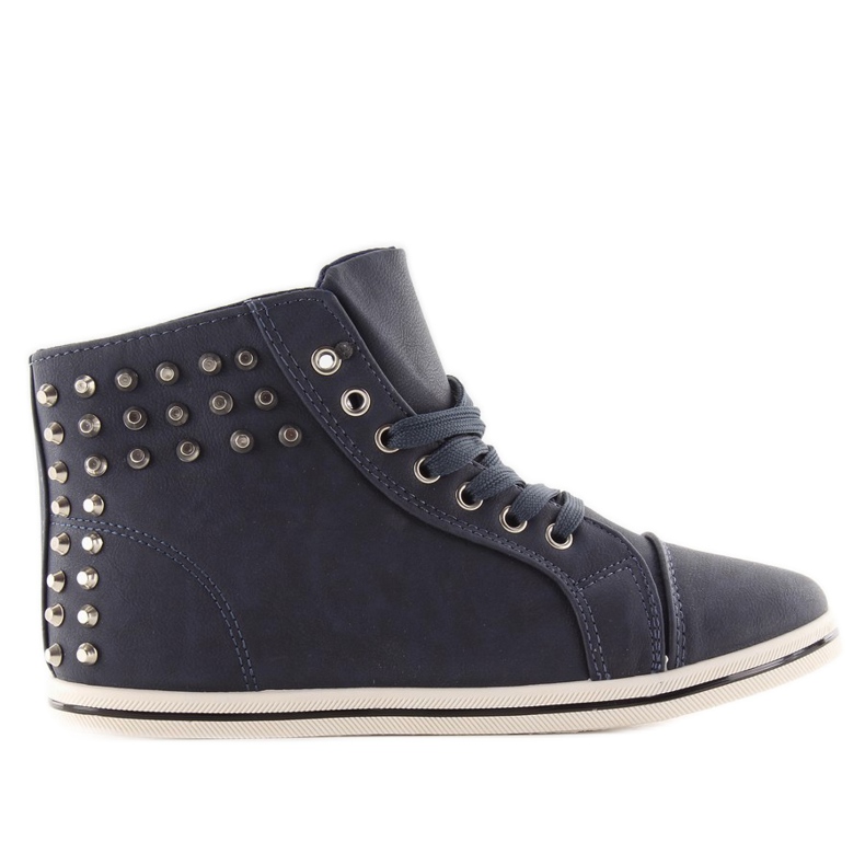 Turnschuhe mit Nieten G-27 marineblau navy blau