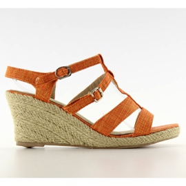 HL201211 Espadrilles keilen orange