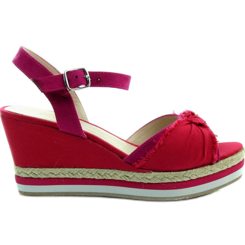 Keilsandalen 88039-5 rot und rosa
