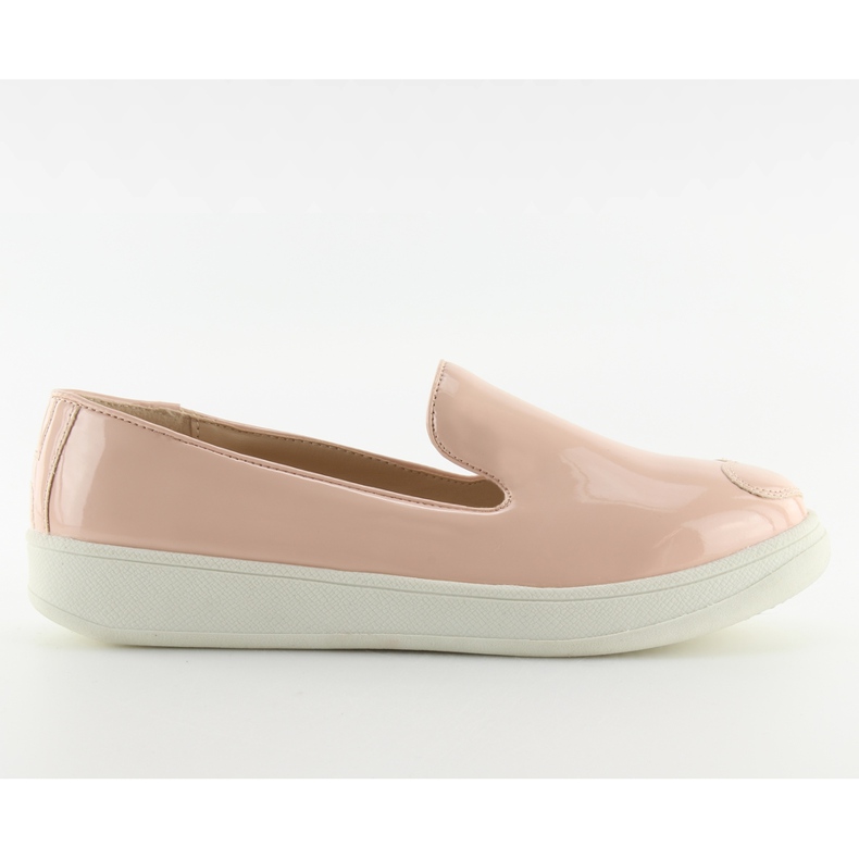 A917 lackierte Slip-On Sneakers pink rosa