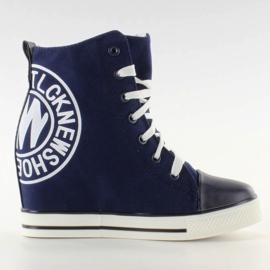 Turnschuhe mit Stempel TL261 Navy marineblau