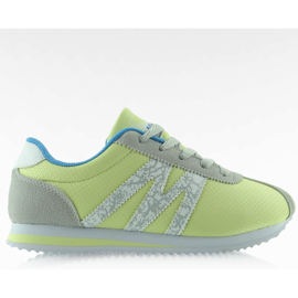 Sehr bequeme Sportschuhe B683 gelb grau