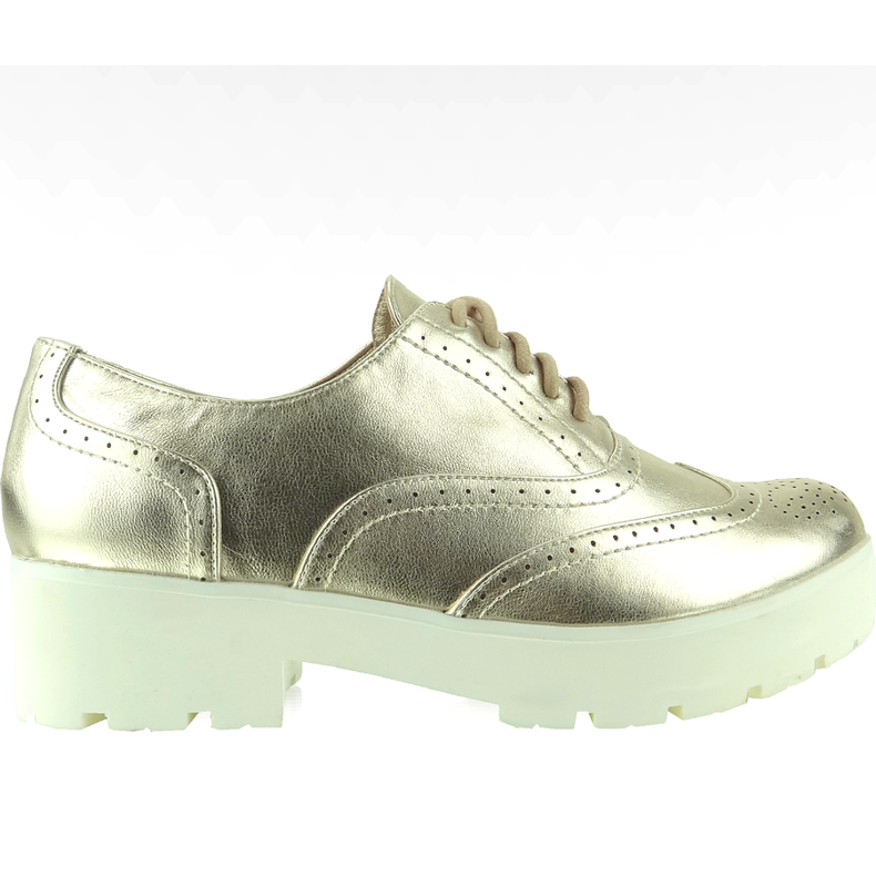 Schuhe mit hoher Sohle Lbs1203 Gold golden