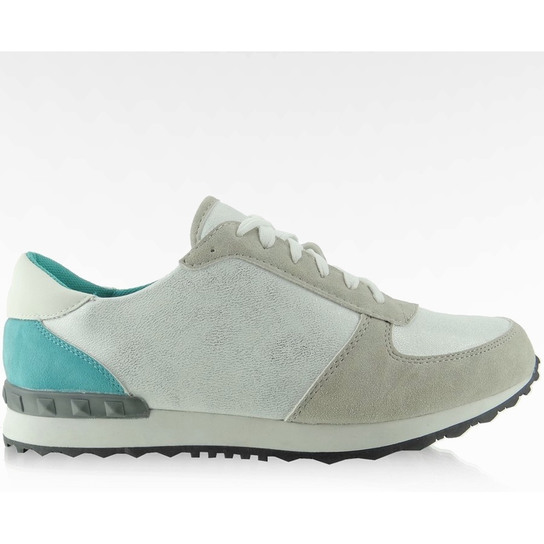 Y618 Pastellweiß Sportschuhe Weiß mehrfarbig braun