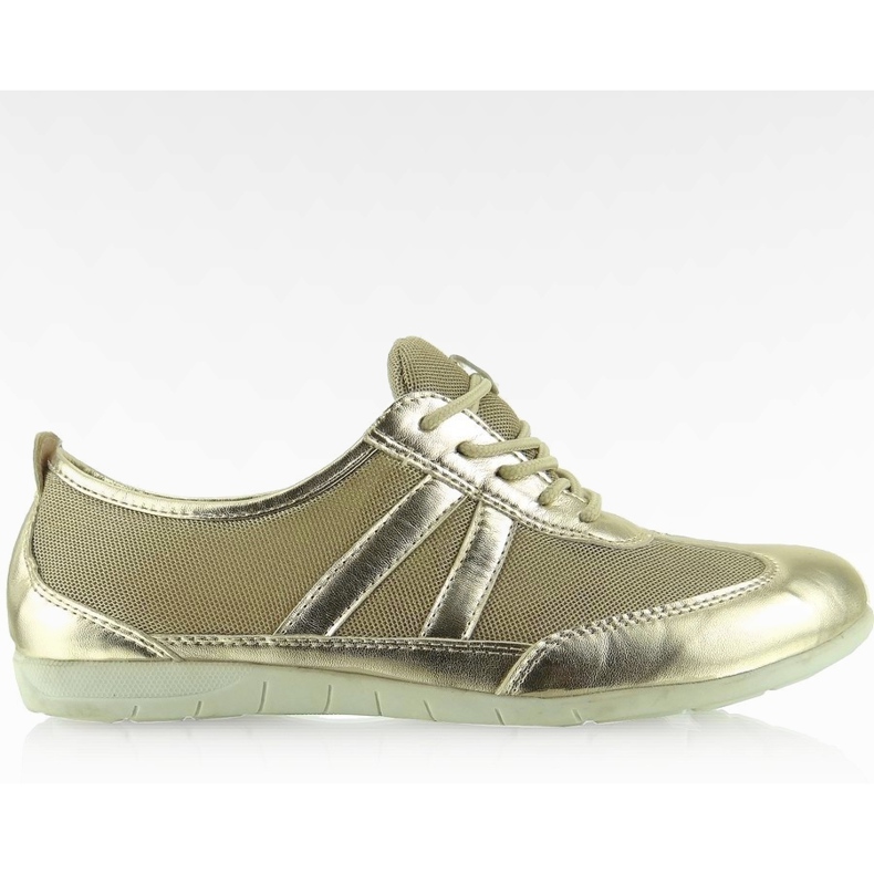 Metallic-Schuhe im Y629 Gold-Sportstil gelb braun