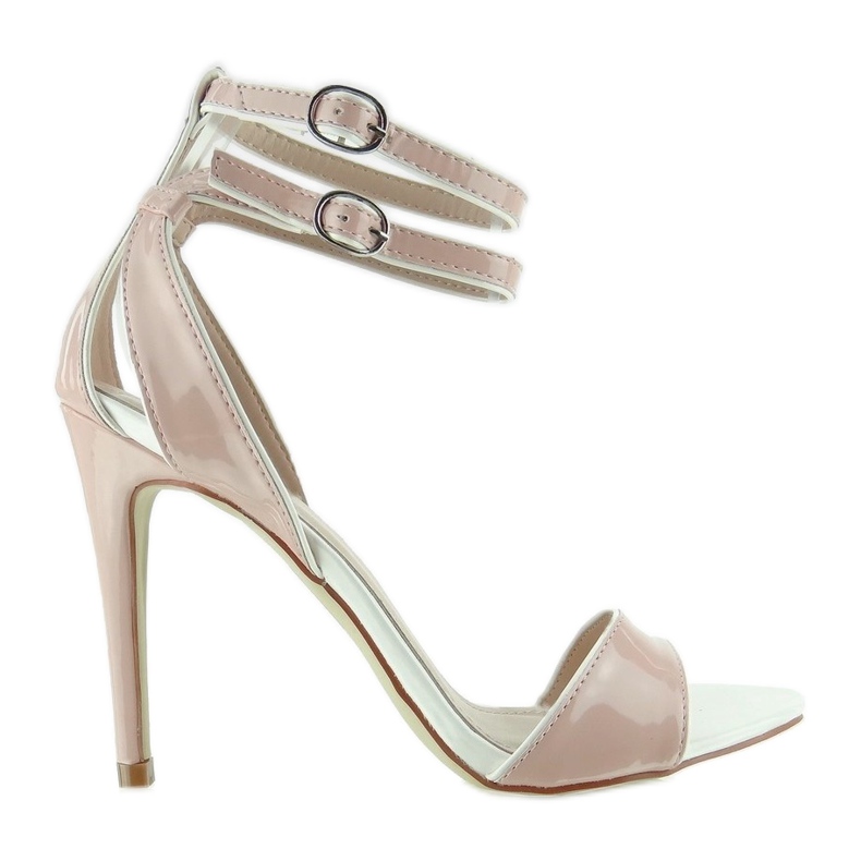 Schöne Sandalen auf einem hohen Absatz A958 Pink rosa