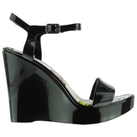 Keilsandalen Meliski PT-5201 Schwarz