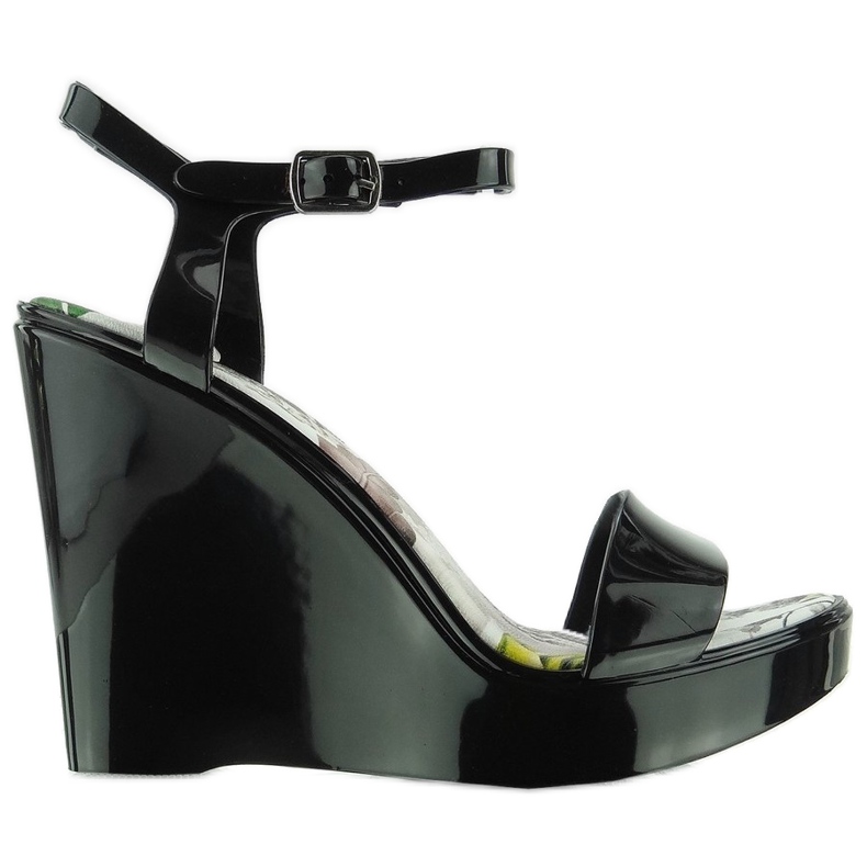 Keilsandalen Meliski PT-5201 Schwarz