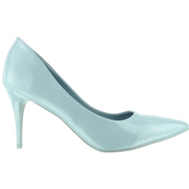 Pumps bequemer Absatz E421 Blau