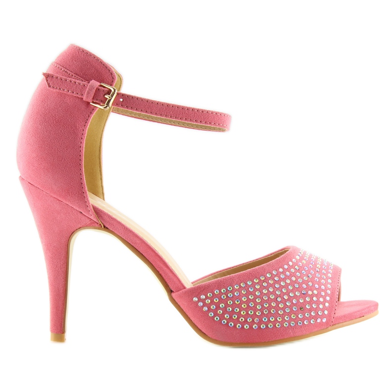 Offene Pumps an einer Nadel F3053 Rosa
