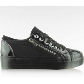 High-Heel-Sneaker YDB-27 Schwarz