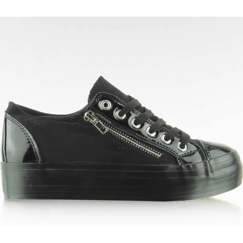 High-Heel-Sneaker YDB-27 Schwarz