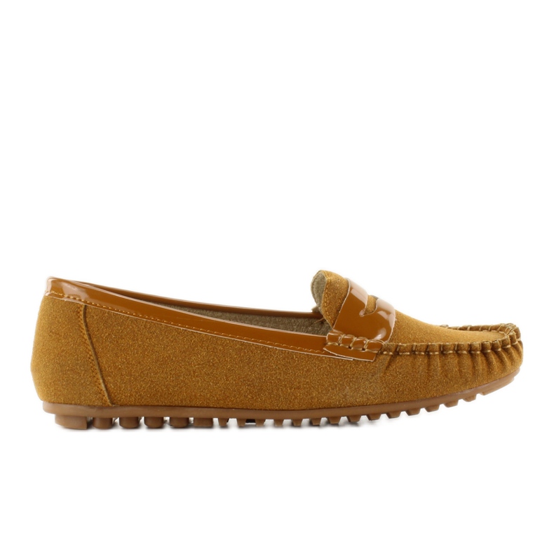 Damen Wildlederloafer BLZ-06 Kamel braun