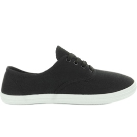 Canvas-Oxford-Sneaker BS504 Schwarz