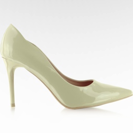 Lackierte Wave Side Heels Beige mehrfarbig