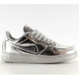 Sportschuhe verrückte Farben B731 Silber grau