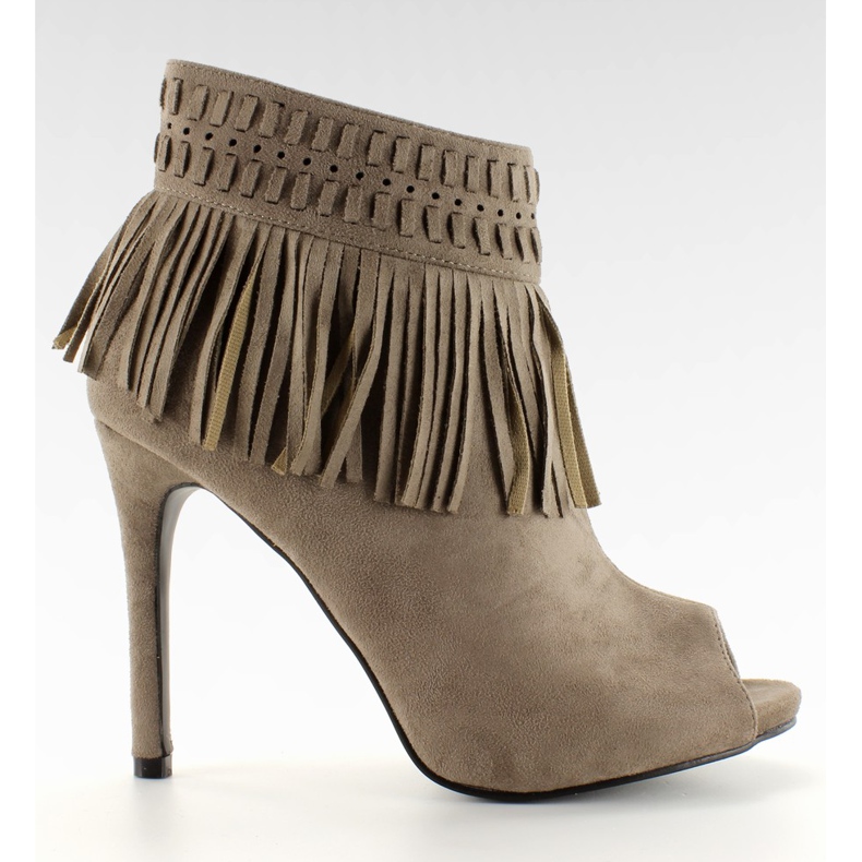 Offene Zehenquasten 11016 Khaki