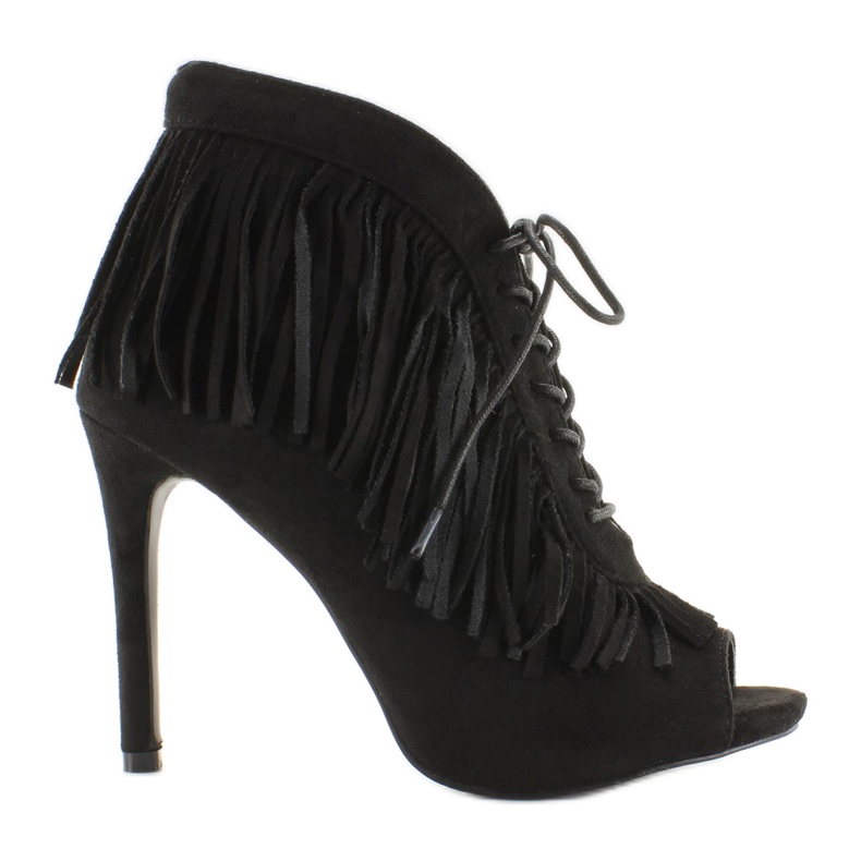 Schnürstiefel Open Styl Boho 11015 schwarz