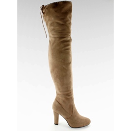 Oberschenkel High Heels SK102 Khaki