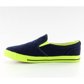 Baumwolle Slip-on gesteppt H537 Granatapfel marineblau