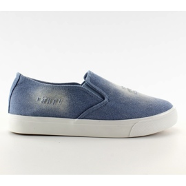 Jeans Turnschuhe Slip-on K-89 L. blau