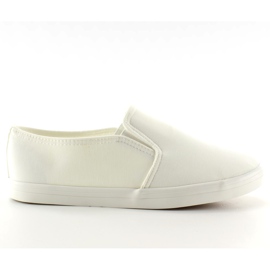 Material Slip-on Sneaker 1-98 Weiß