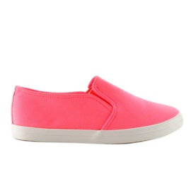 Material Slip-On Sneakers 1-98 ROSE- Rot rosa