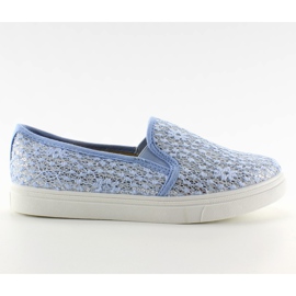 Spitze Slip-On Pastelle XIN07P Hellblau