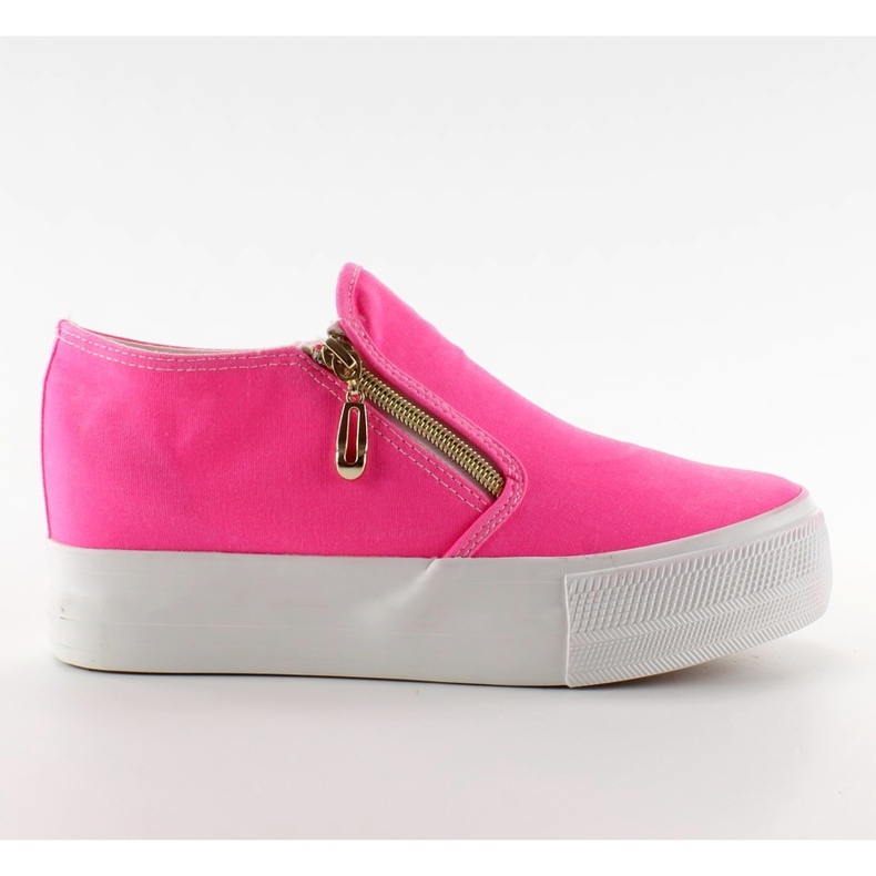 Wedge Slip-on mit Reißverschluss NG620 Pink rosa