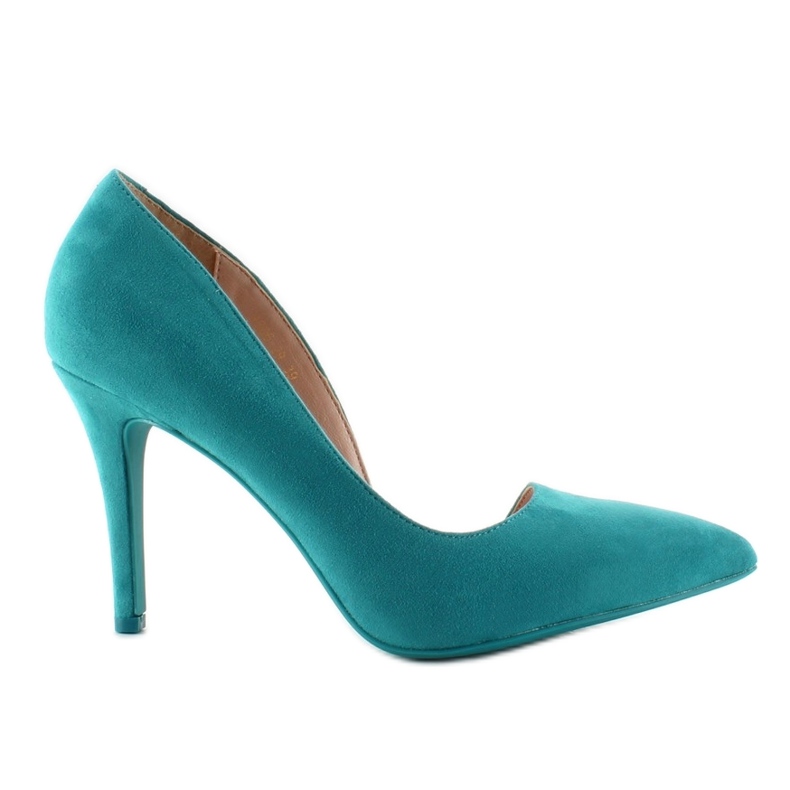 Wildleder High Heels und die Sohle in der Farbe 4006 mehrfarbig blau