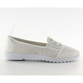 Schöne Schnürschuhe Weiß braun mehrfarbig