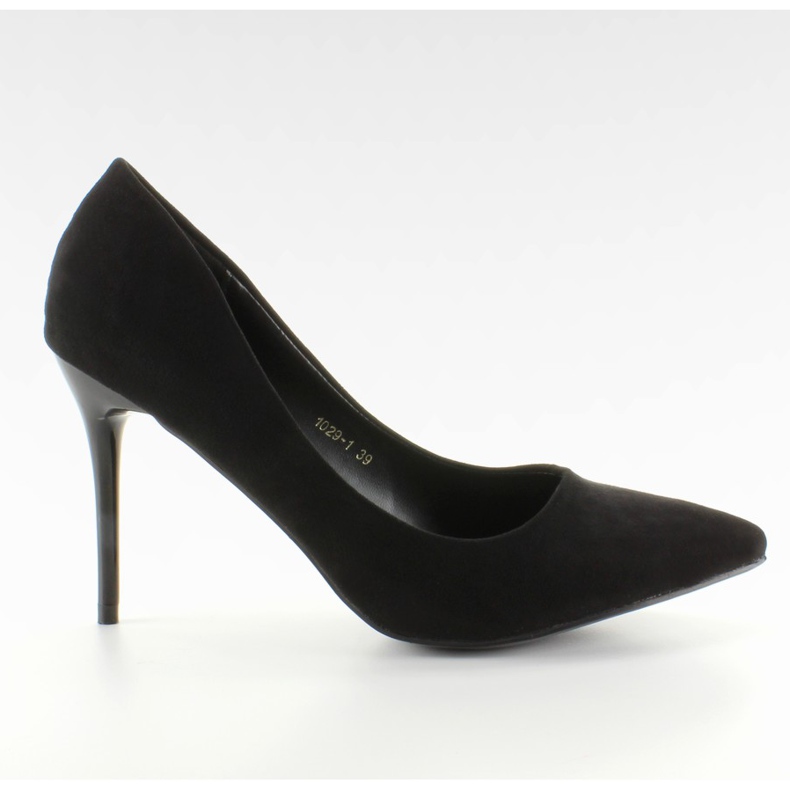 Pumps auf einem bequemen 1029 Black Stiletto schwarz