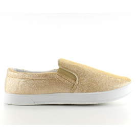 Irisierende Hausschuhe JX35 Gold golden