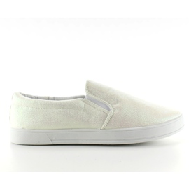 Schillernder Slipony JX35 Weiß