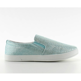 Schillernder Slipony JX35 L. Blau