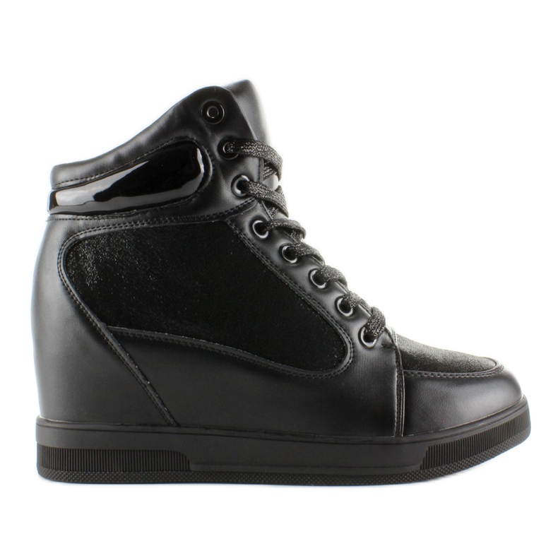 2017-3 Schwarze hohe Turnschuhe