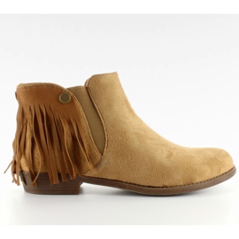 Stiefel Jodhpur Stiefel abnehmbare Quasten 9177 Beige