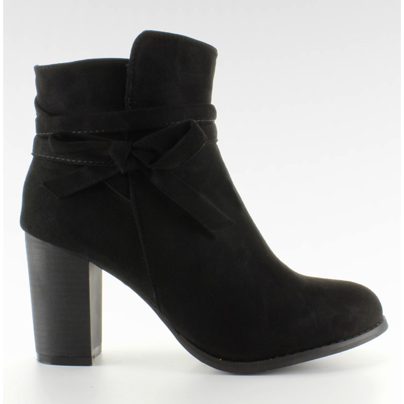 Stiefeletten mit einer Schleife Schwarz