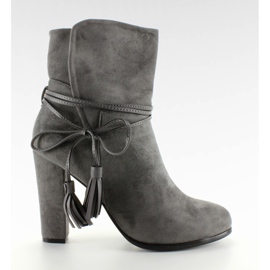 Stiefel mit offenem Oberteil M243 Grau