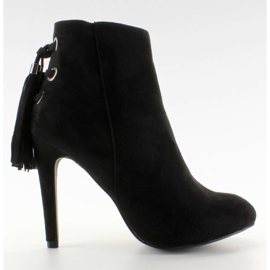 Stiefeletten mit Quasten 66-217 Schwarz