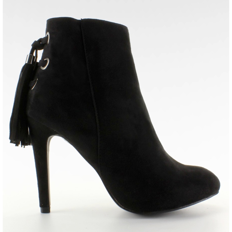 Stiefeletten mit Quasten 66-217 Schwarz