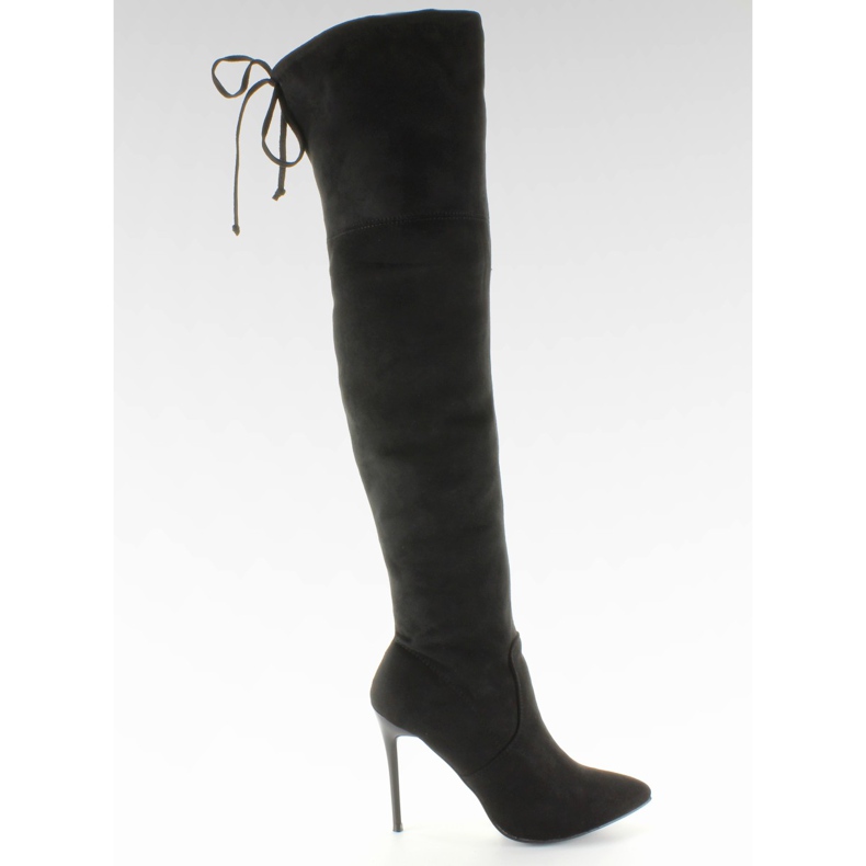 Oberschenkel auf einem SY-10 Black Stöckelabsatz schwarz