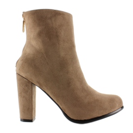 Schlichte Stiefeletten mit Reißverschluss hinten von A920 Khaki