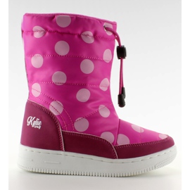 Kinder Rose gesteppte Stiefel rosa