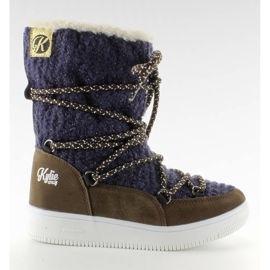 Kinder Eskimo Schneeschuhe Marino navy blau